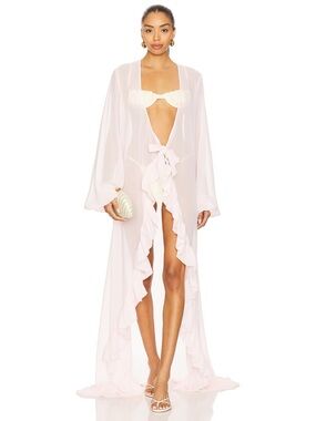 CAROLINE CONSTAS Charlize Coverup in White